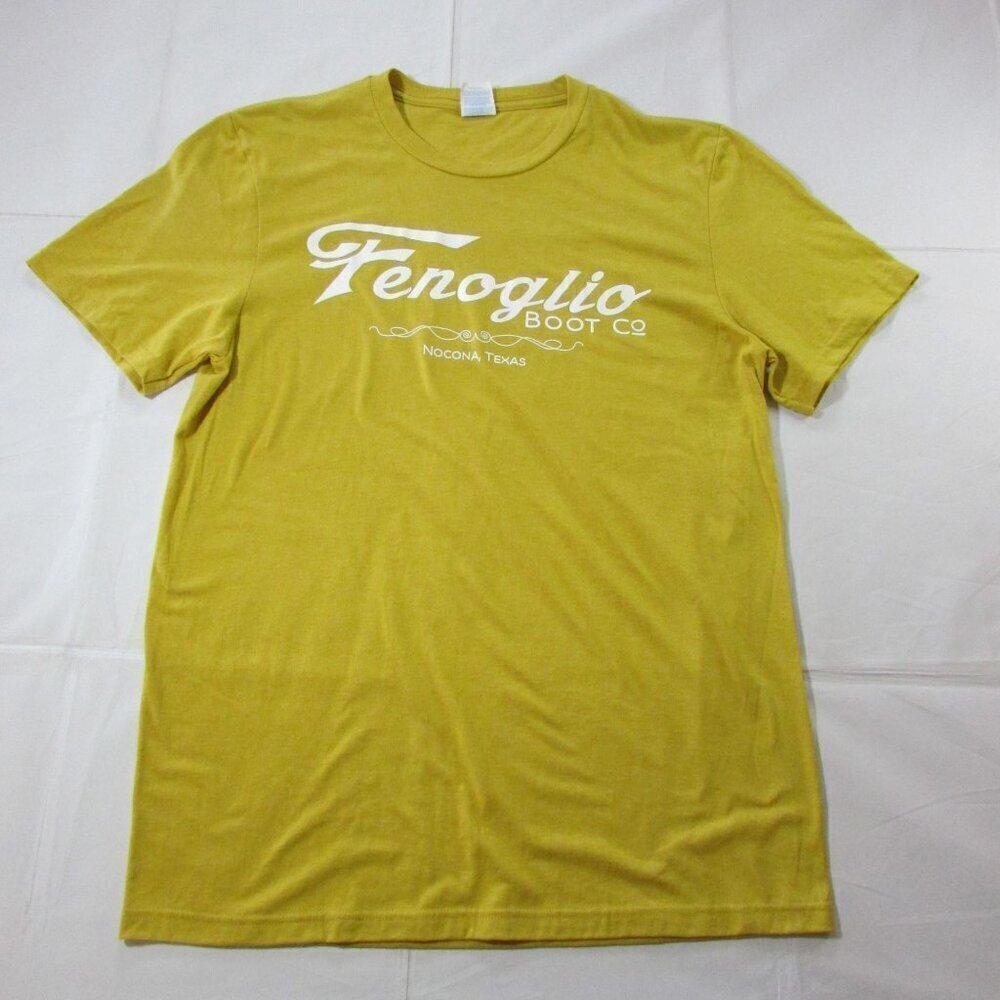 Fenoglio Men's Short Sleeve Logo Graphic T-Shirt - Yellow